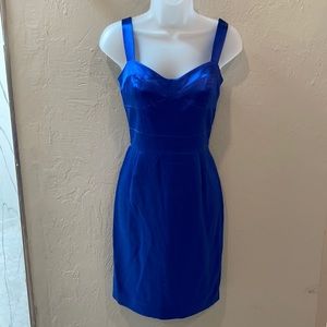 Diane VonFurstenburg blue silk dress size 8